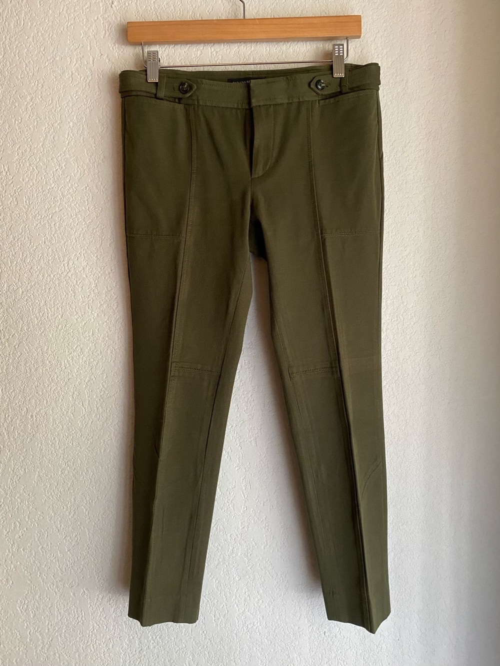 Banana Republic Olive Green Cropped Slim Pants
